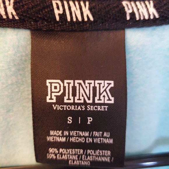 Victoria Secret PINK 1/4 zip pullover size S in pale blue - Picture 3 of 5